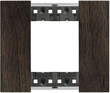 Рамка универсальная Legrand BTicino Living Now 1-м. 2 мод. дерево орех картинка